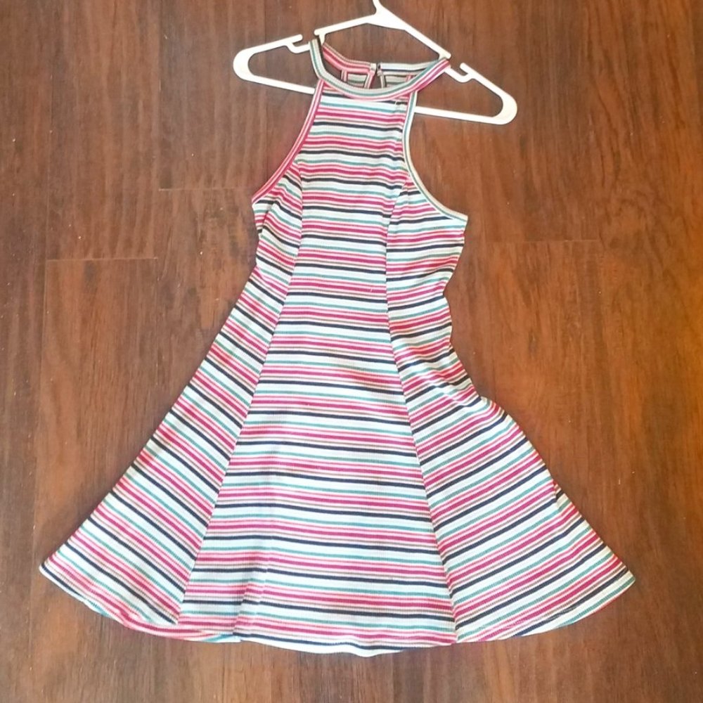 Holllister Striped Halter Dress Small